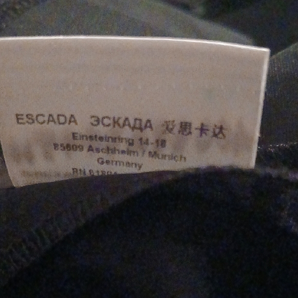 Escada Chic Black Dress with Gold Accents - Picture 5 of 5